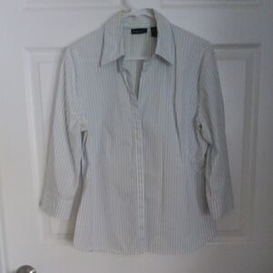 Striped Button-Up Shirt